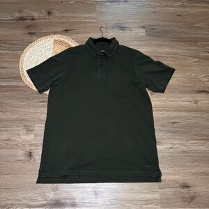 FILSON Mens Cotton Army Green Golf Polo Shirt